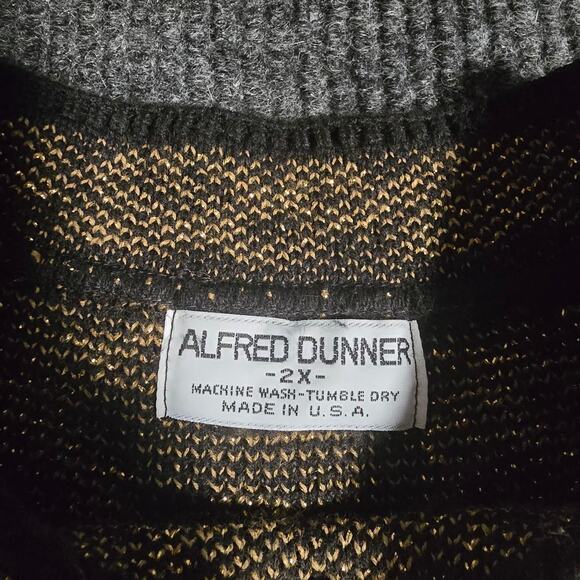 Vintage 90s Alfred Dunner Black and Gold Sweater - Picture 4 of 4